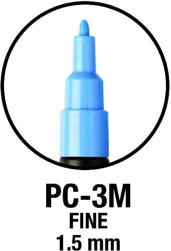 ■ Posca PC - 3M Fine Bullet Tip - Wallet of 8 Sparkling Colours