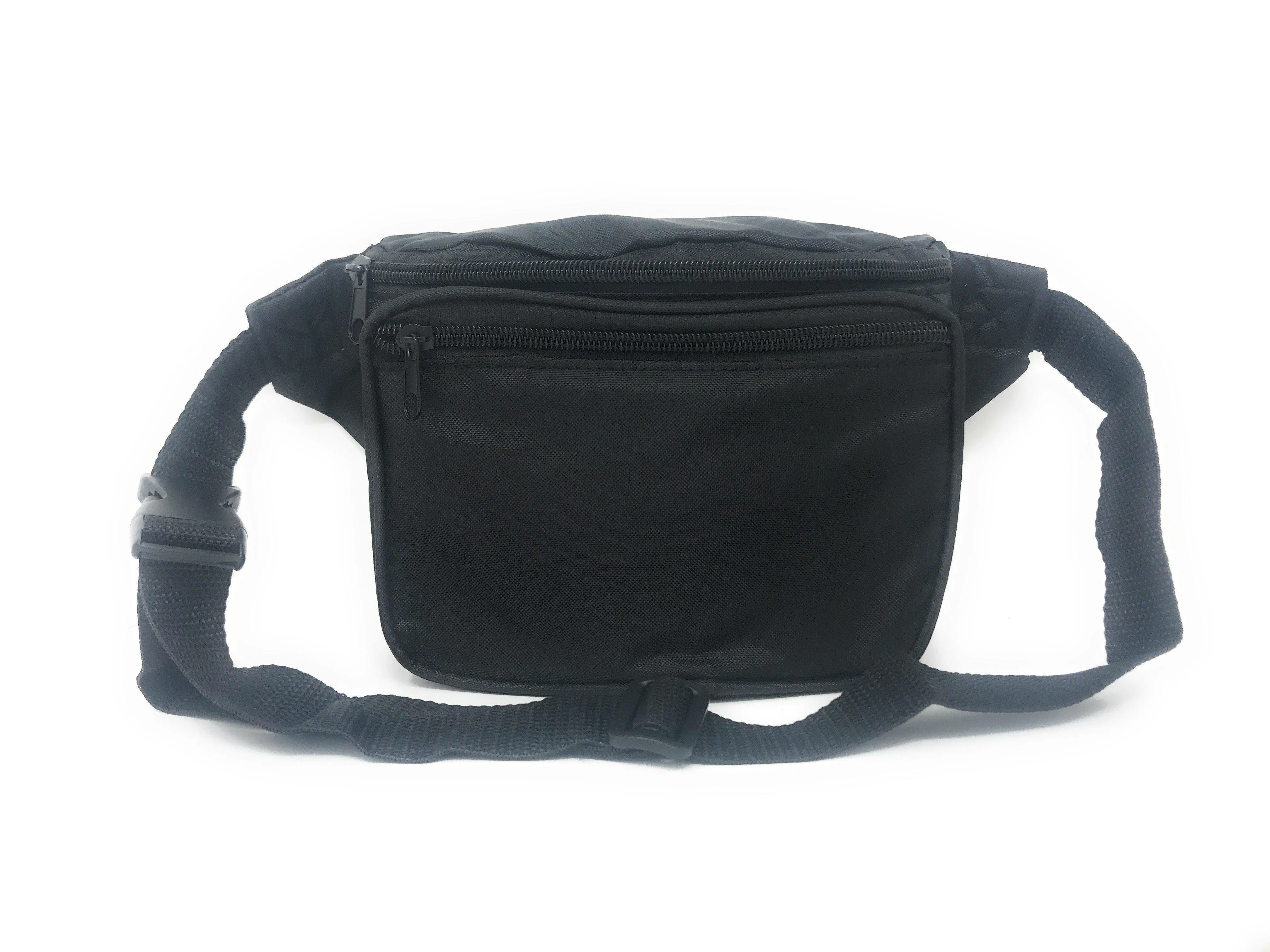 1 Dozen Fanny Pack Man Purse Travel Pouch Bag Money Holder 3 Pockets 42inch Wholesale Bulk