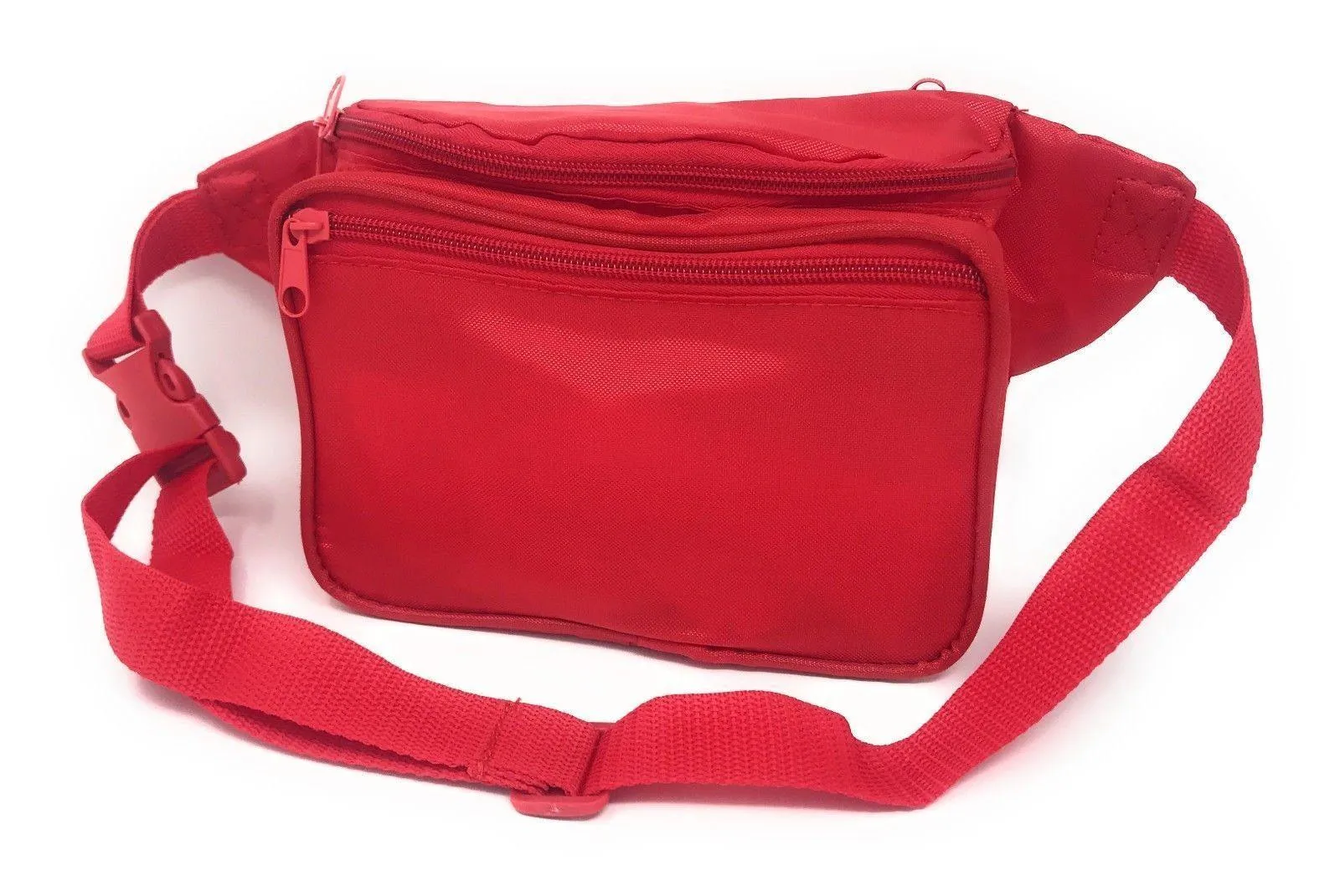 1 Dozen Fanny Pack Man Purse Travel Pouch Bag Money Holder 3 Pockets 42inch Wholesale Bulk