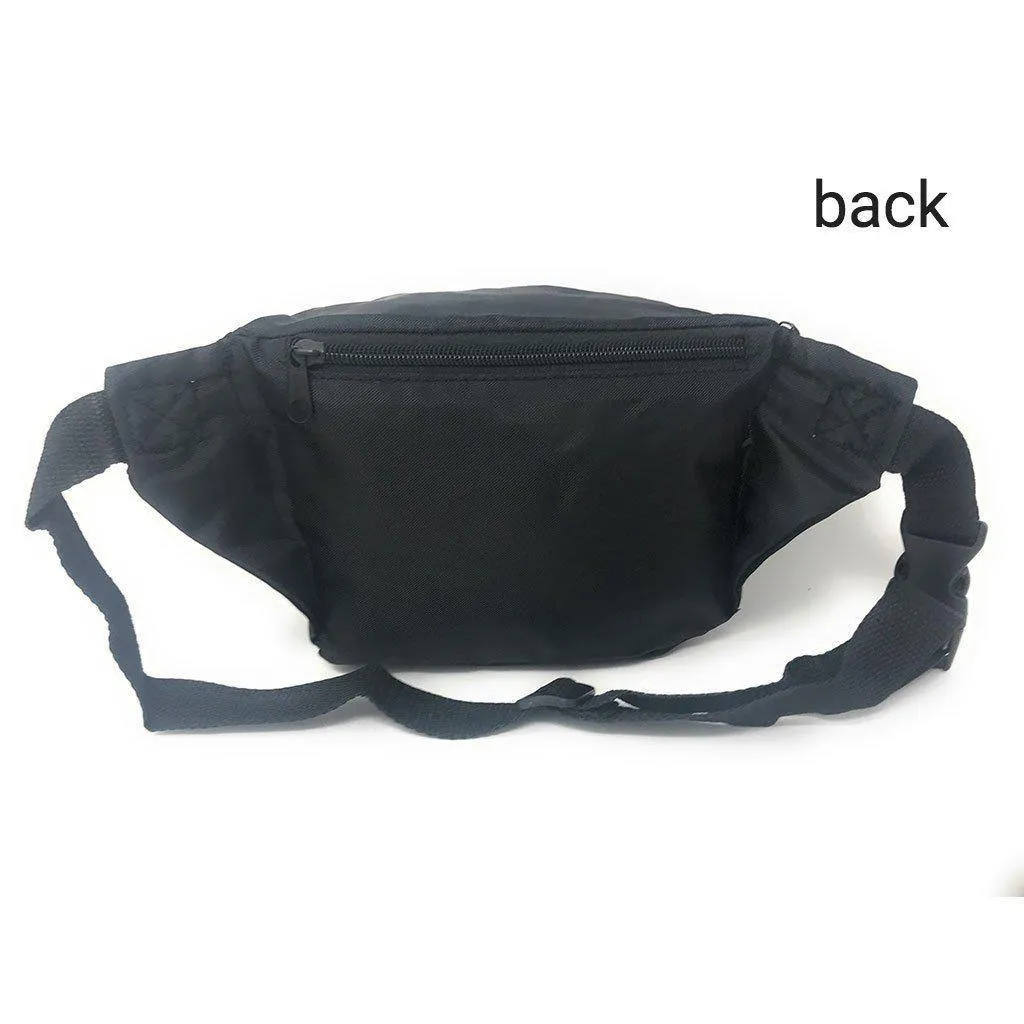 1 Dozen Fanny Pack Man Purse Travel Pouch Bag Money Holder 3 Pockets 42inch Wholesale Bulk