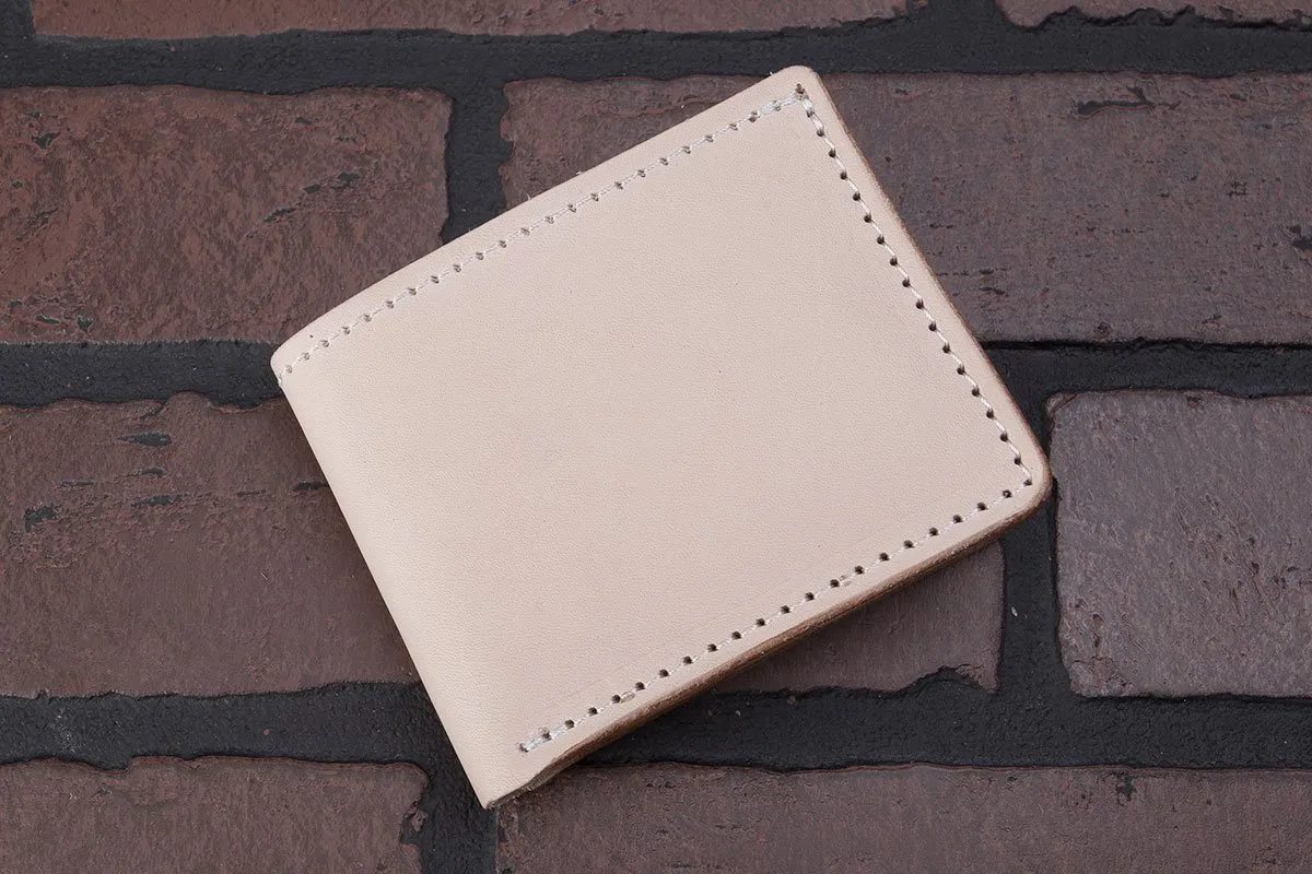 8 Pocket | Natural Leather Bifold Wallet
