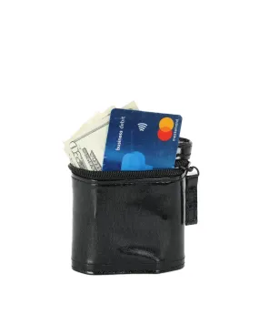 80's Wrist Wallet | Metallic Black