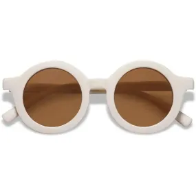 Ali Oli - SOJOS Cute Round Polarized Sunglasses, UV400 Protection, Vanilla