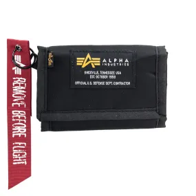 Alpha Industries Inc Crew Wallet Geldbeutel 196928-03 - schwarz