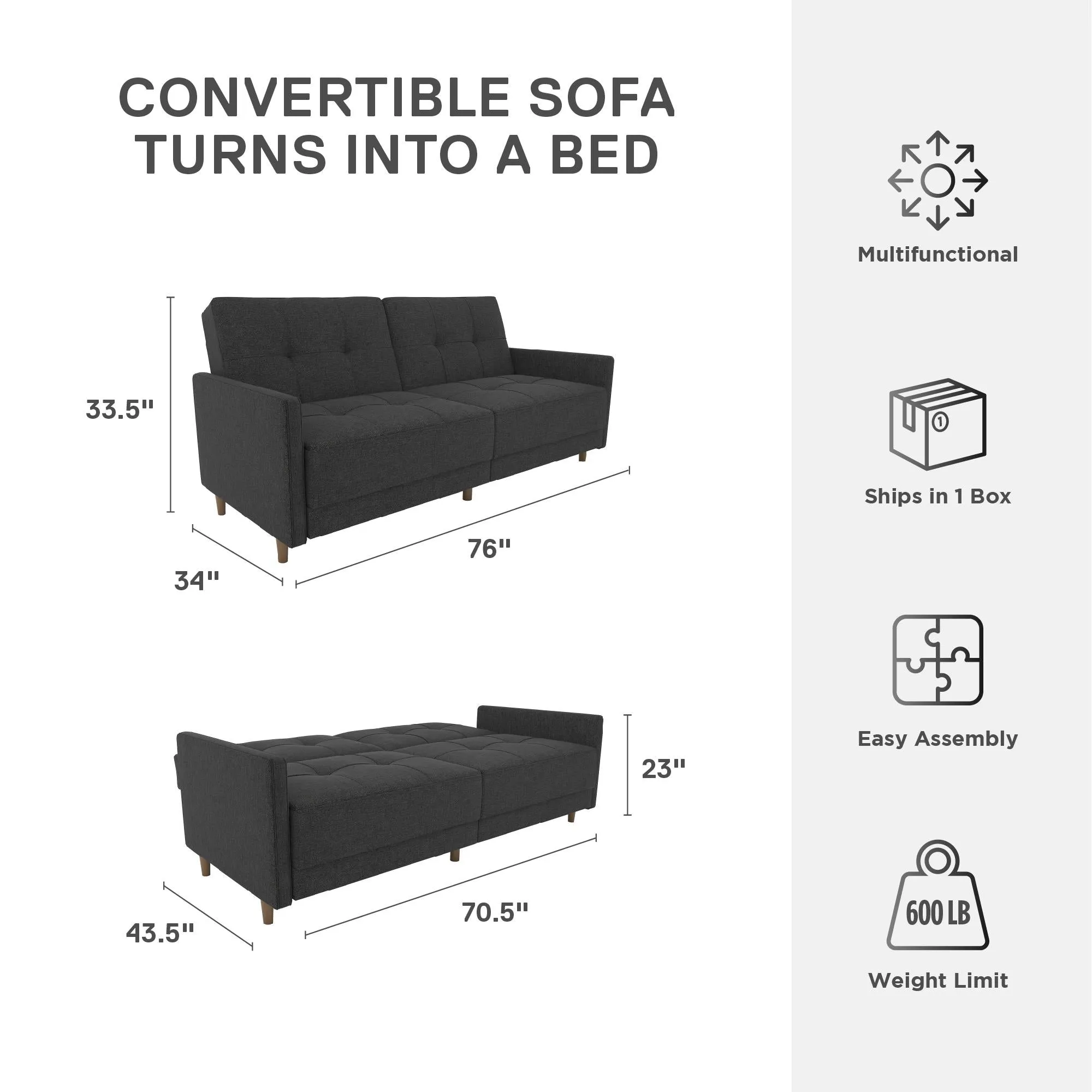Andora Futon Sofa Bed