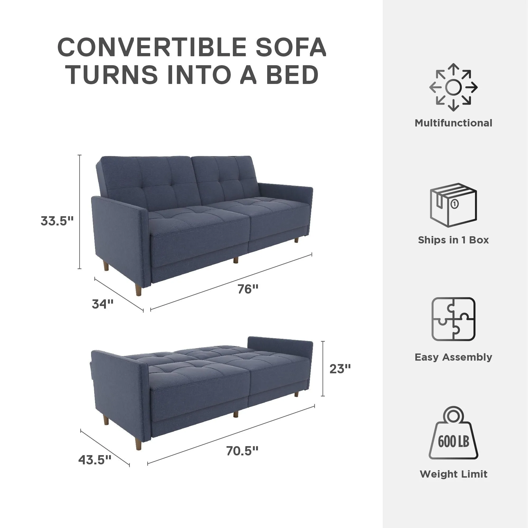Andora Futon Sofa Bed