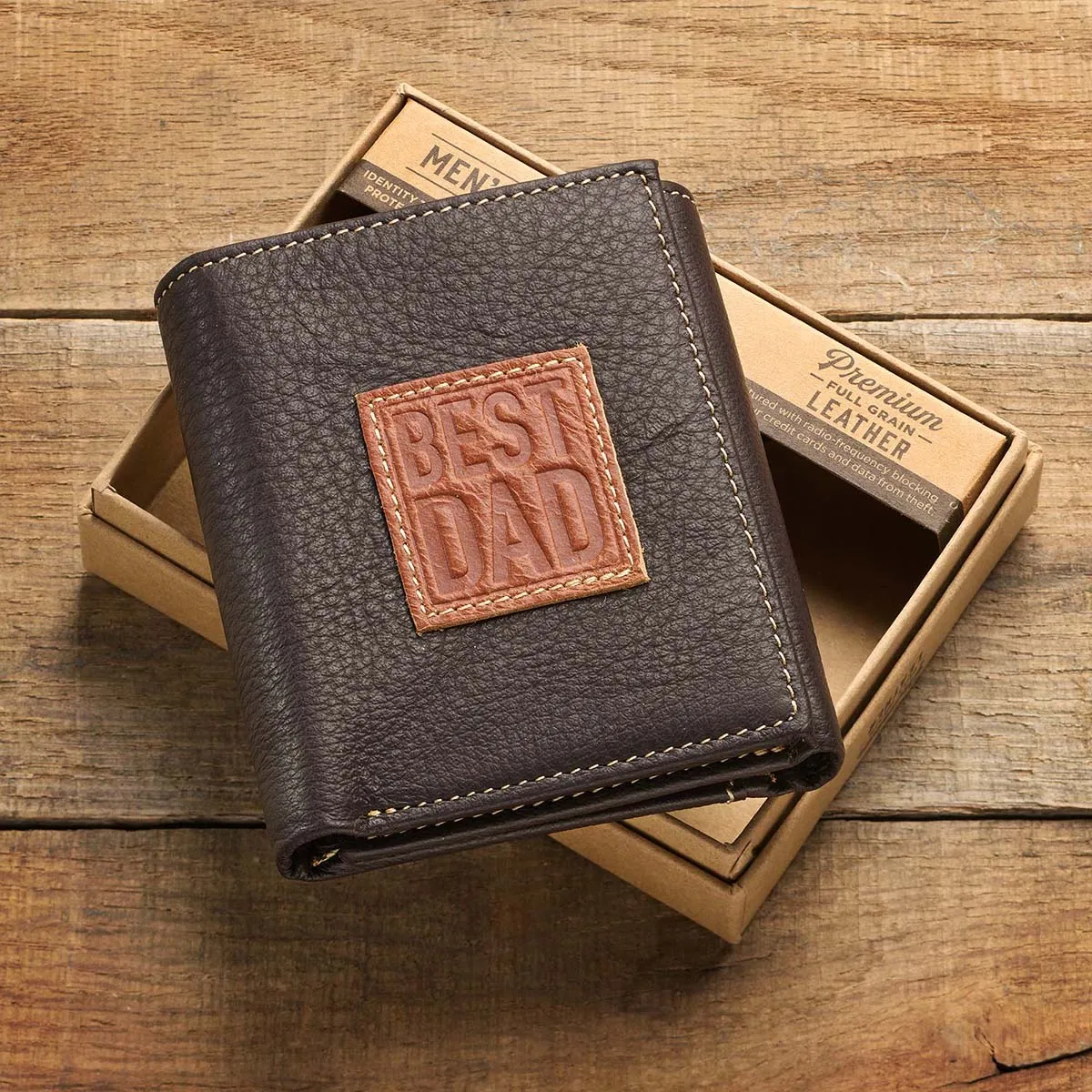 Best Dad Ever (Genuine Leather Wallet)