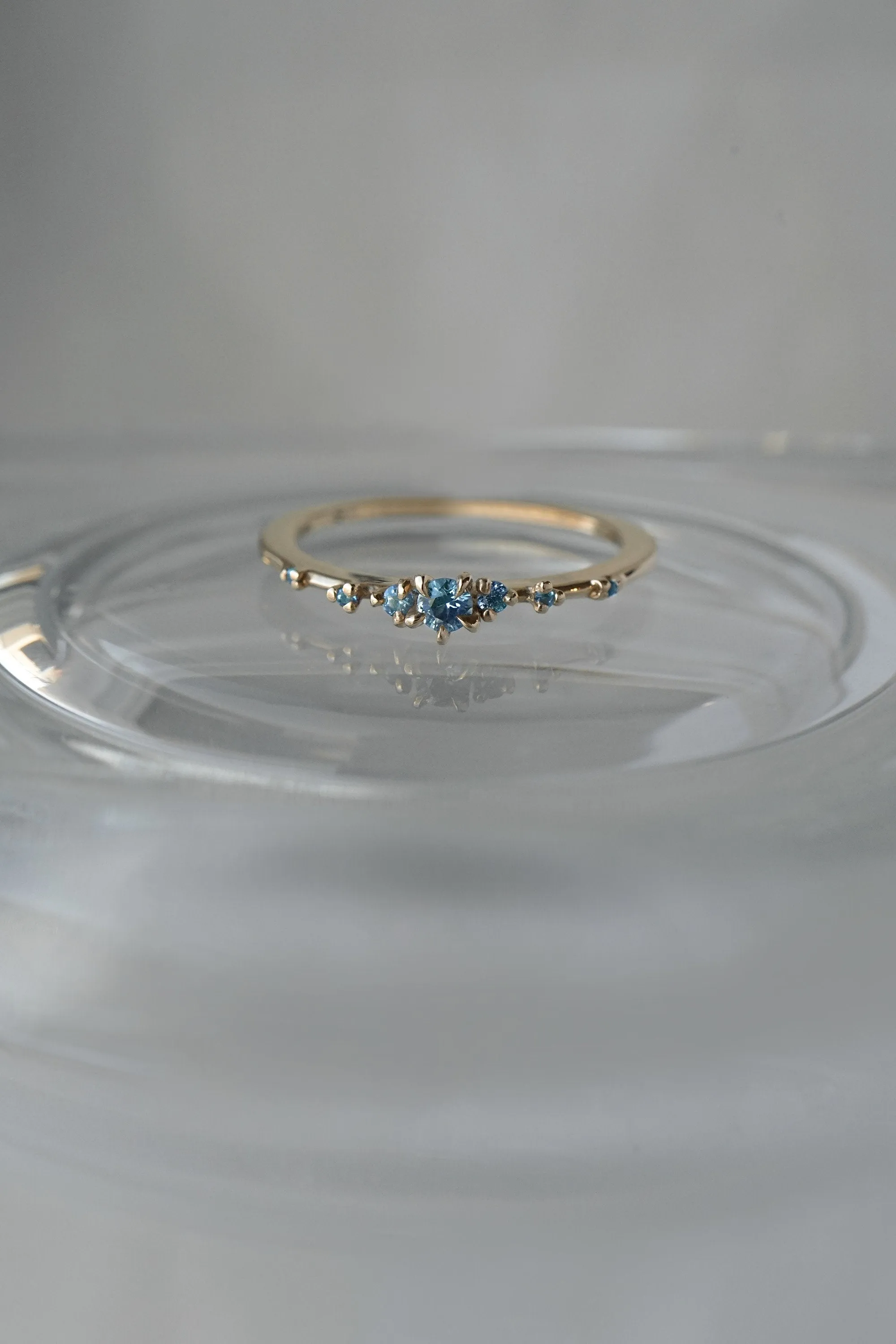 Brilliant Diamond Water Lily Ring