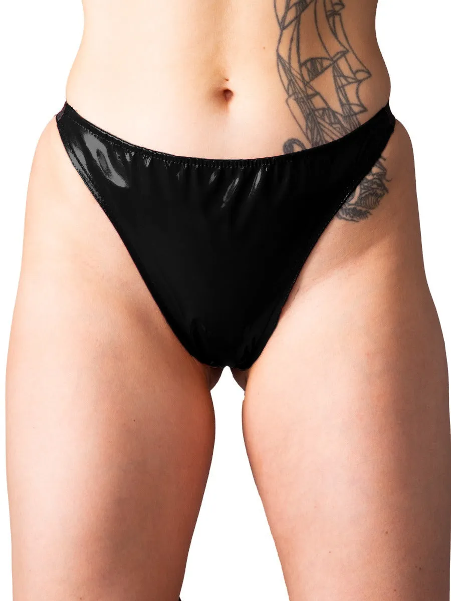 Burgundy PVC Thong