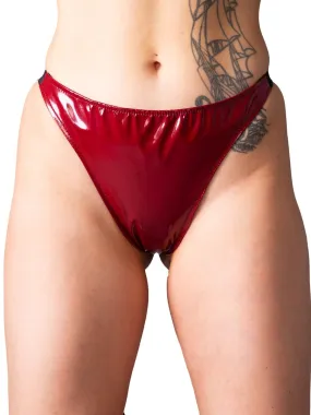 Burgundy PVC Thong