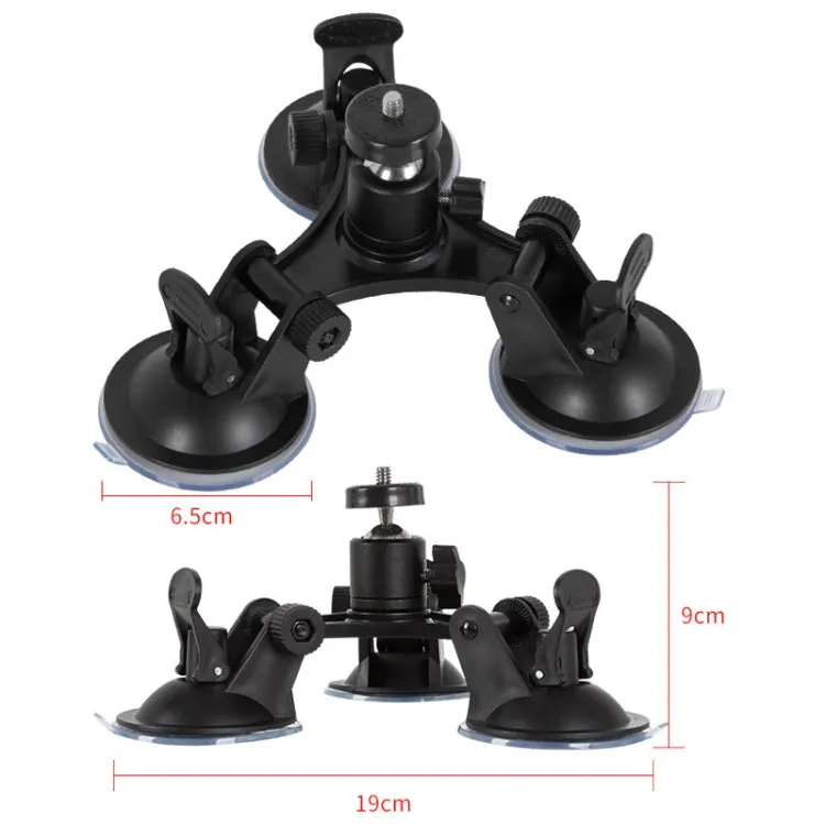 Car General Purpose Vehicle Bracket Suction Cup Fixed Glass Video Shooting Base, Shape: Suction Cup PTZ Phone Clip