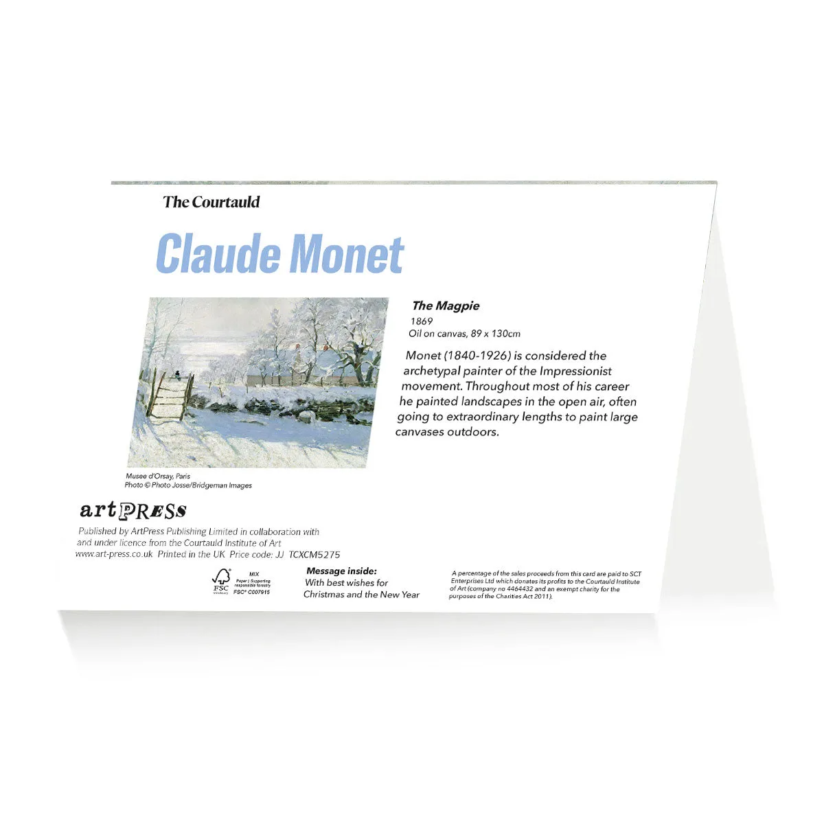 Claude Monet Xmas Wallet