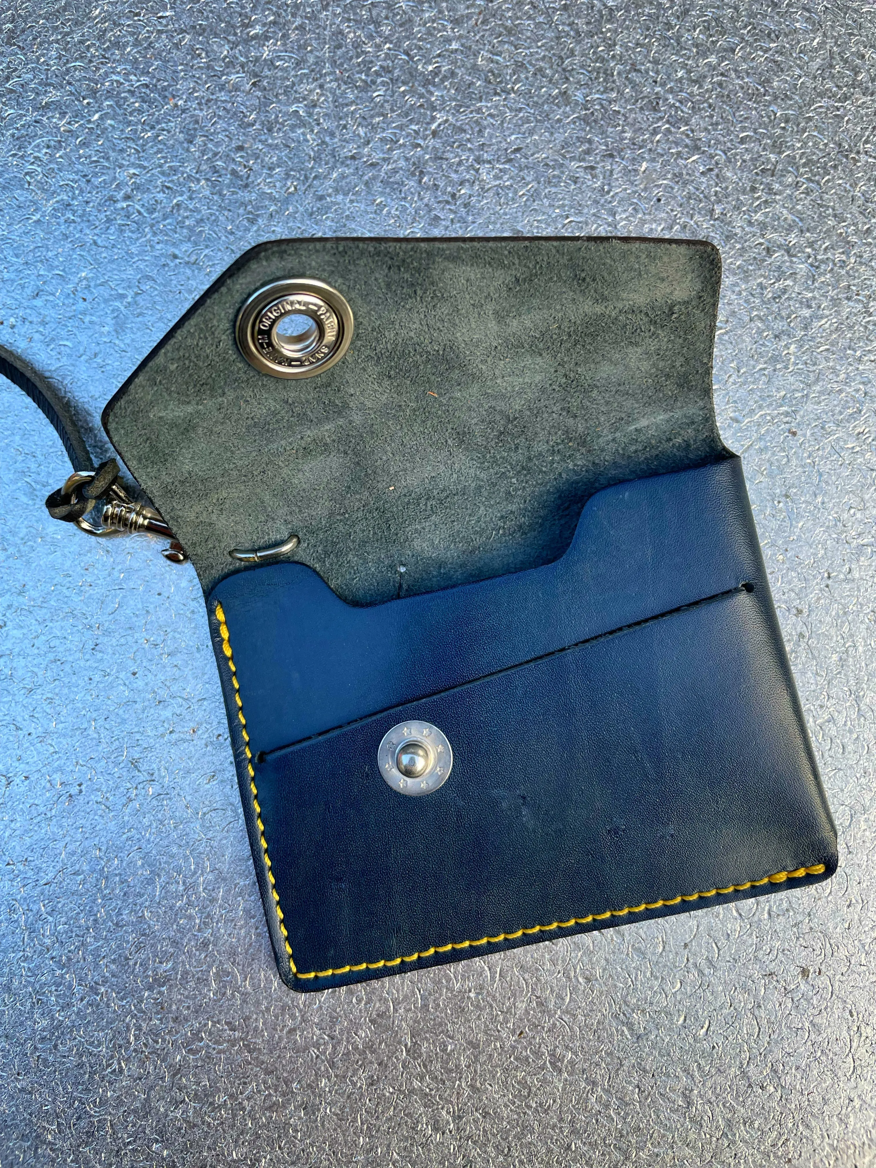 CODA wallet blue vegetable tanned