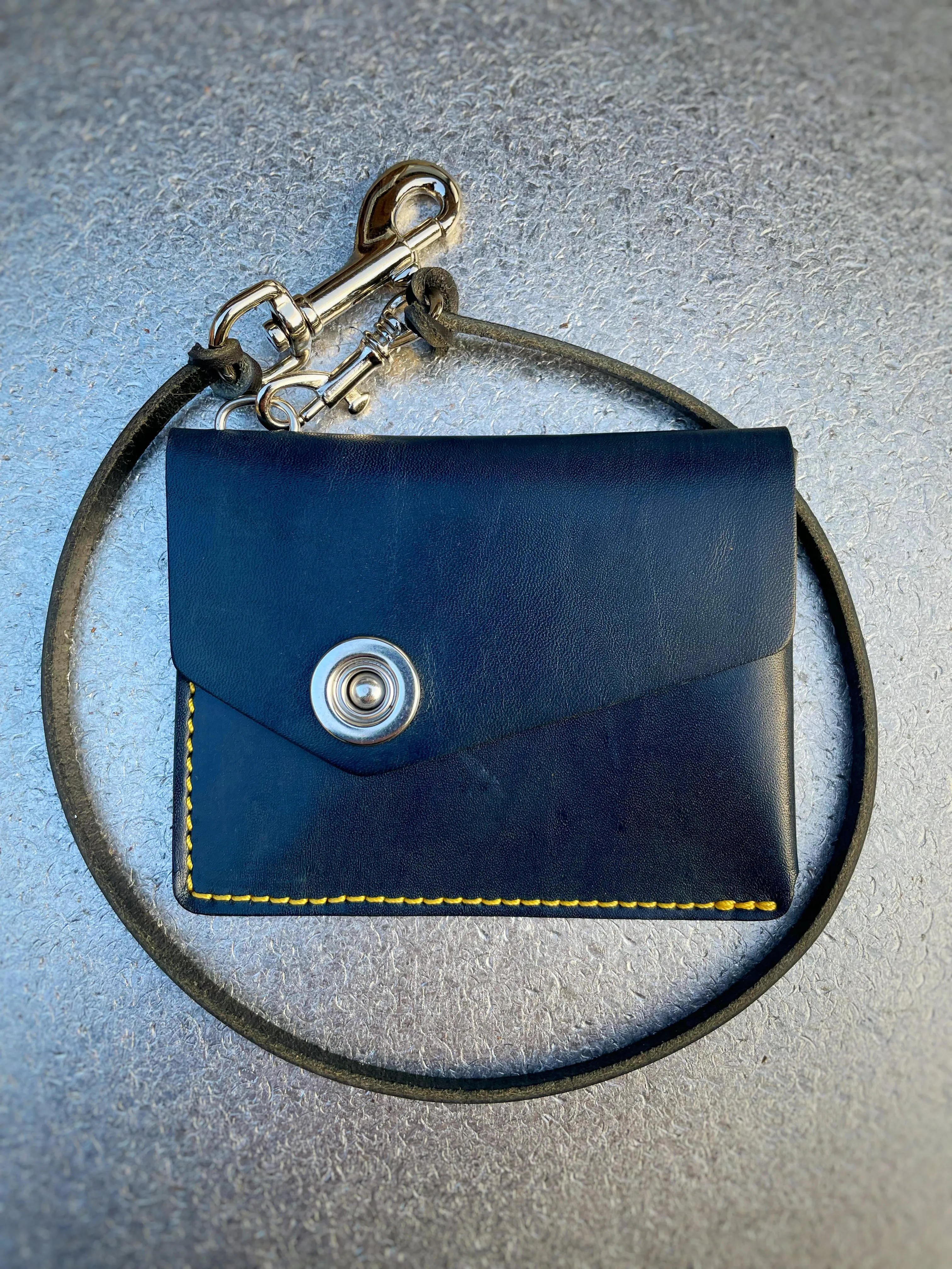 CODA wallet blue vegetable tanned