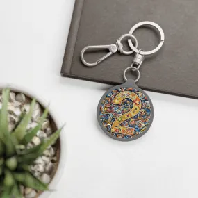Colorful abstract design two themed Keyring Tag