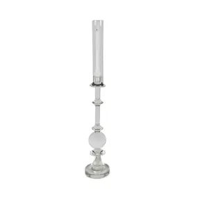 Crystal Glass Candle Holder Ball With Shade Medium