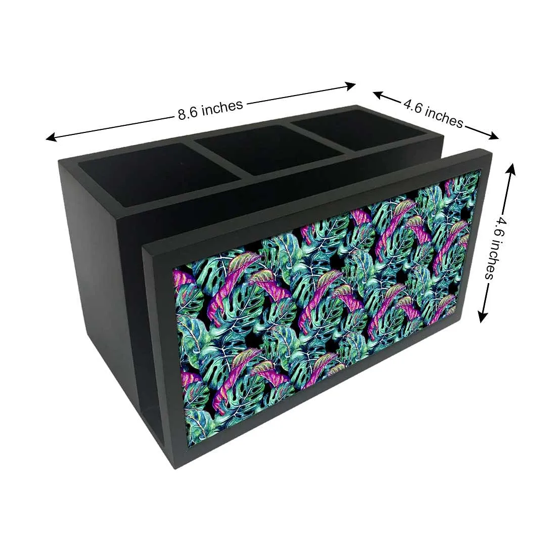 Cutlery Tissue Holder Napkin Stand -  Tropical Green Leaf