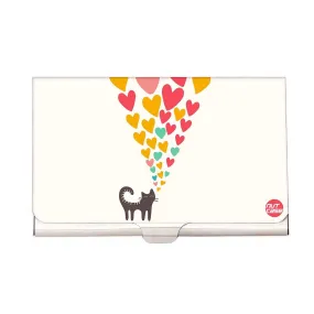 Designer Visiting Card Holder Nutcase - Kitty loves