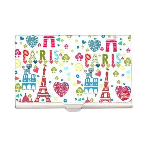 Designer Visiting Card Holder Nutcase - Love in Paris