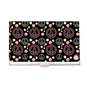 Designer Visiting Card Holder Nutcase - Peace Out