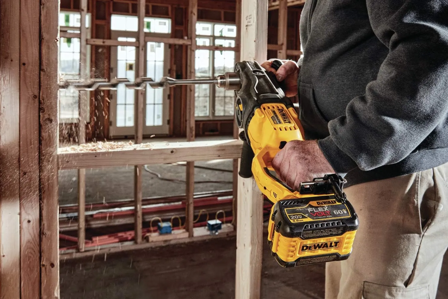 DeWalt DCD470X1 60V MAX In-Line Stud and Joist Drill Kit