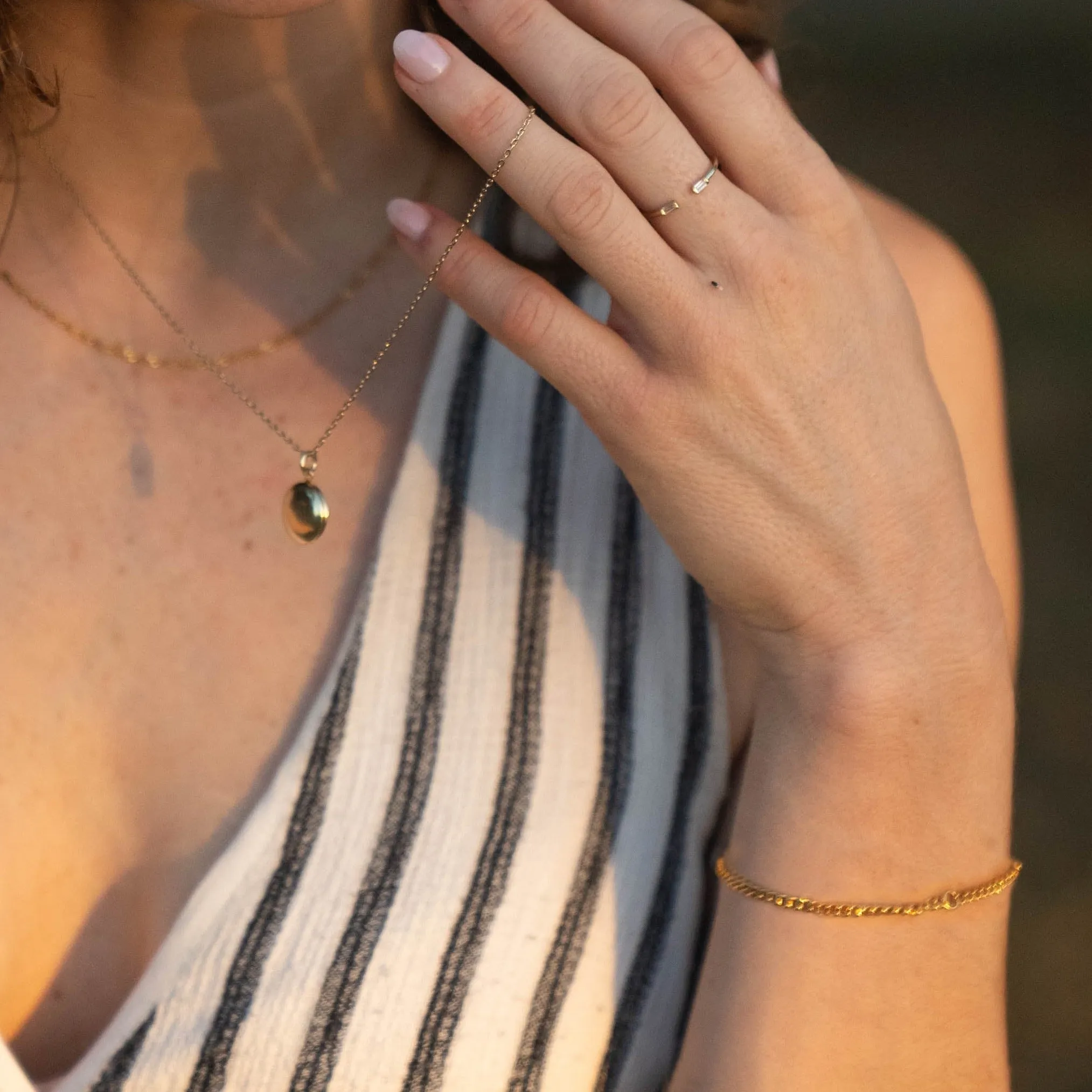 Elena Cuban Chain Bracelet