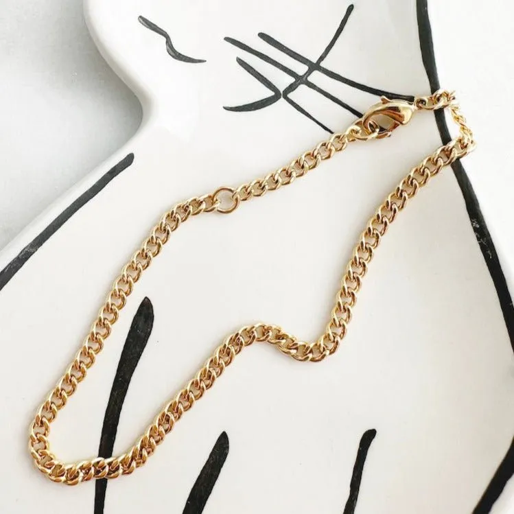 Elena Cuban Chain Bracelet
