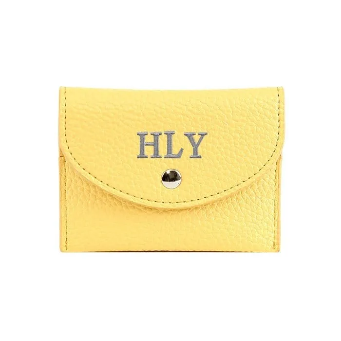 GC1037 Monogrammable Pebbled Cardholder