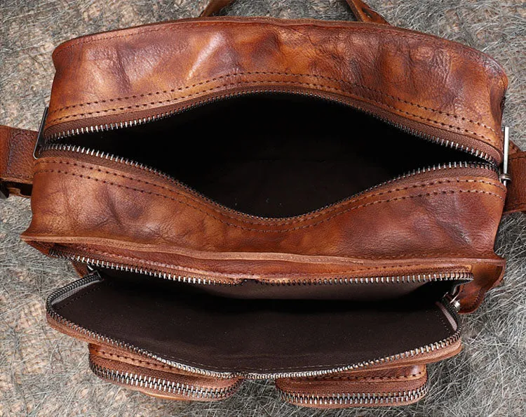 Ladies Leather Multi Pocket Shoulder Bag Side Bags For Women