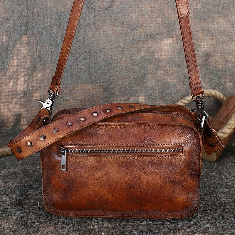 Ladies Leather Multi Pocket Shoulder Bag Side Bags For Women