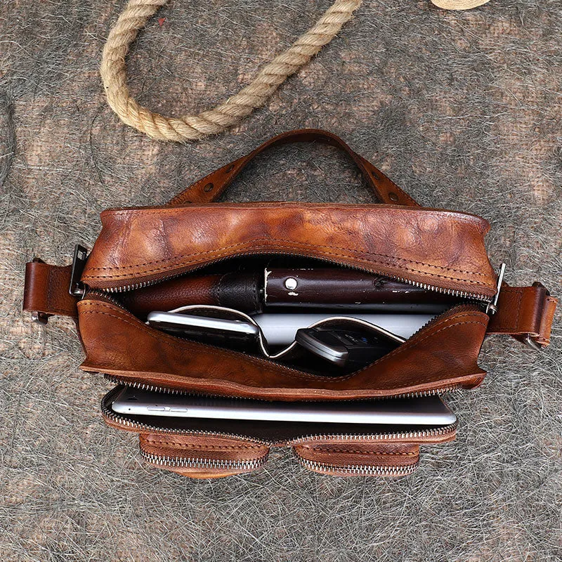 Ladies Leather Multi Pocket Shoulder Bag Side Bags For Women