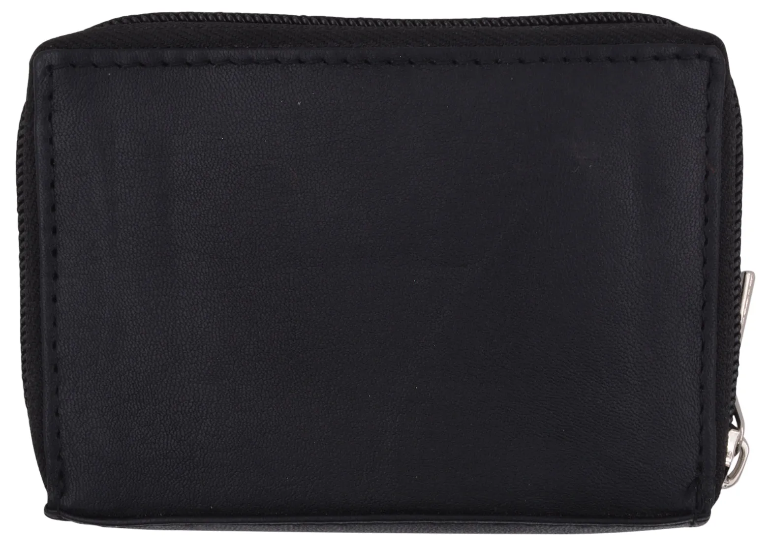 Marshal RFID Genuine Leather Credit card holder accordion Wallet, Black