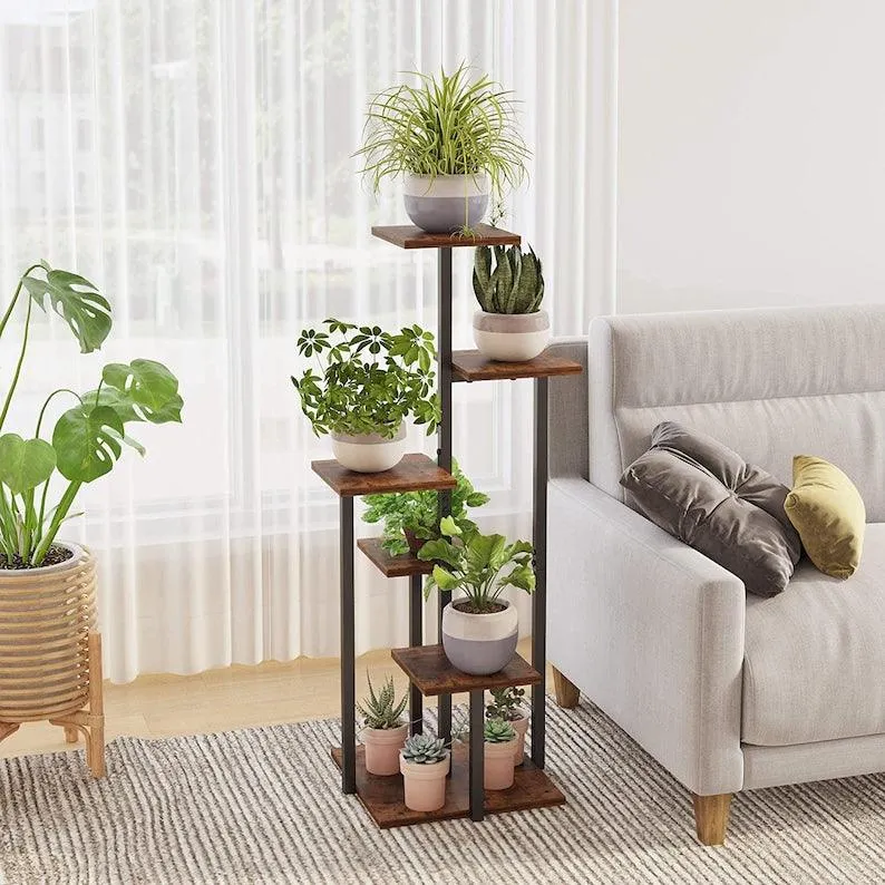 MDF Sheet & Metal Plant Stand