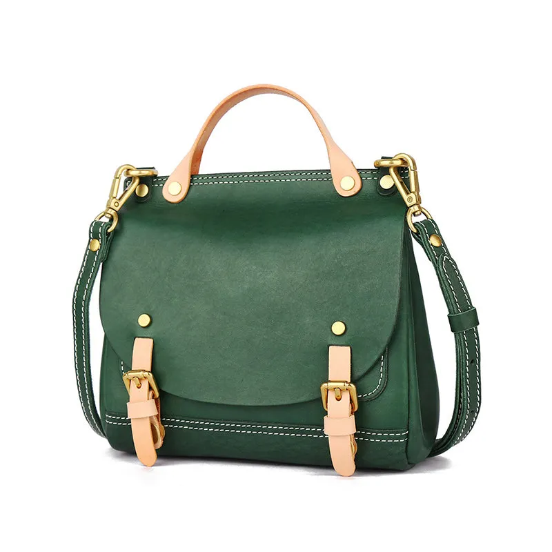 Mini Women's Genuine Leather Satchel Backpack Purse Cross Shoulder Bag For Women