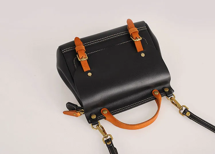 Mini Women's Genuine Leather Satchel Backpack Purse Cross Shoulder Bag For Women