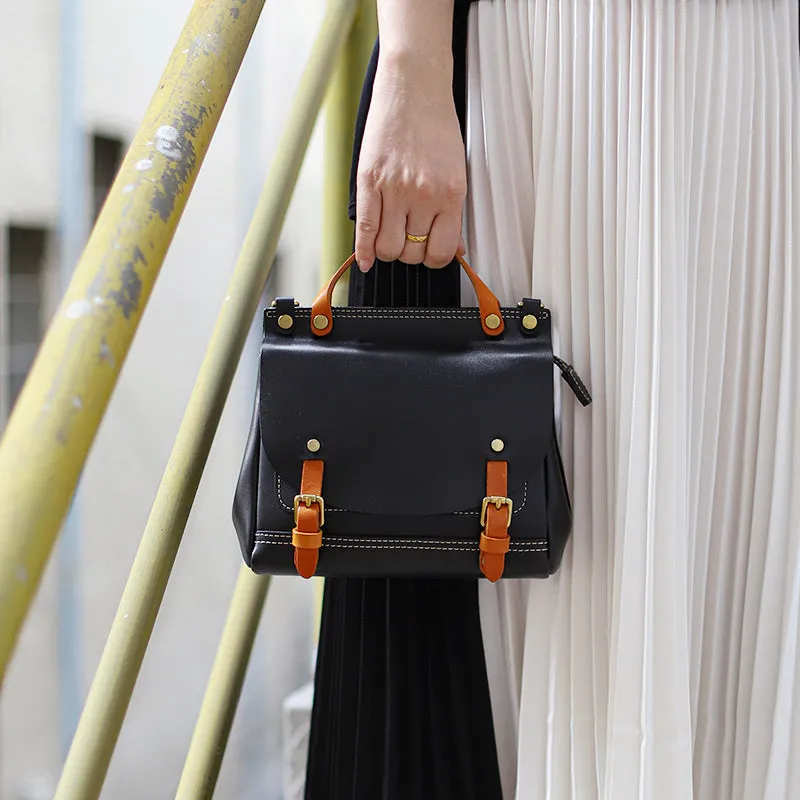 Mini Women's Genuine Leather Satchel Backpack Purse Cross Shoulder Bag For Women