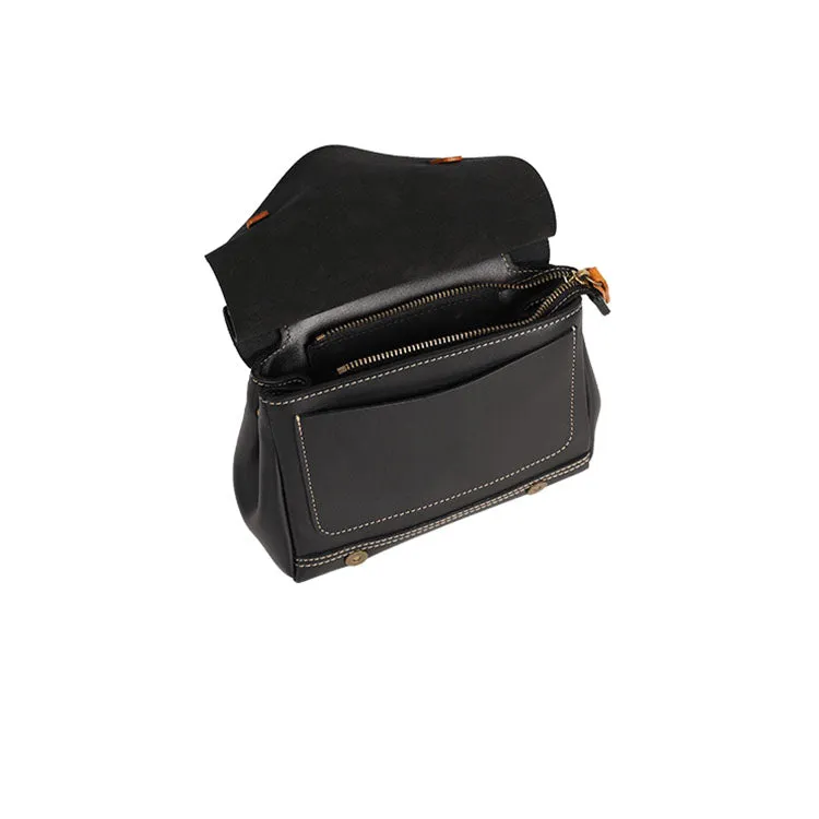 Mini Women's Genuine Leather Satchel Backpack Purse Cross Shoulder Bag For Women
