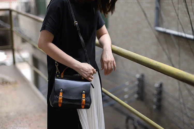 Mini Women's Genuine Leather Satchel Backpack Purse Cross Shoulder Bag For Women