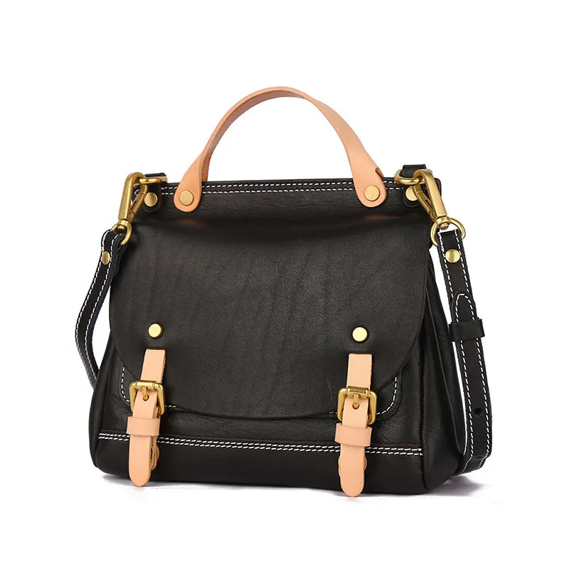 Mini Women's Genuine Leather Satchel Backpack Purse Cross Shoulder Bag For Women
