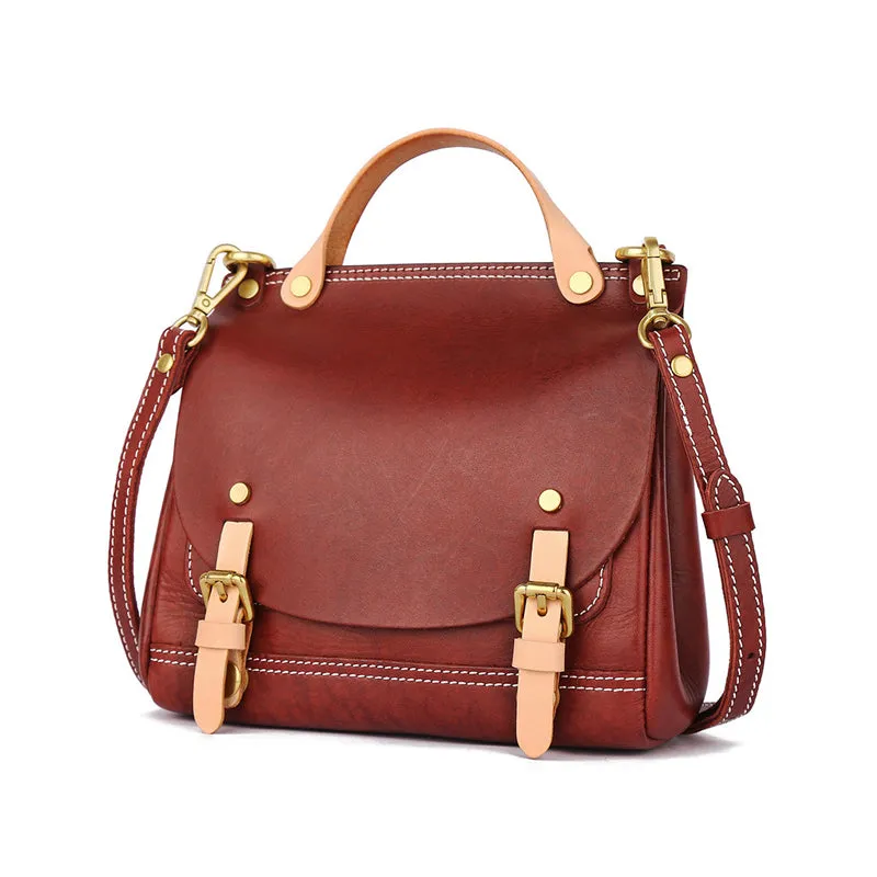 Mini Women's Genuine Leather Satchel Backpack Purse Cross Shoulder Bag For Women