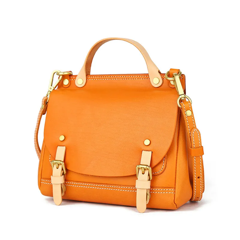 Mini Women's Genuine Leather Satchel Backpack Purse Cross Shoulder Bag For Women