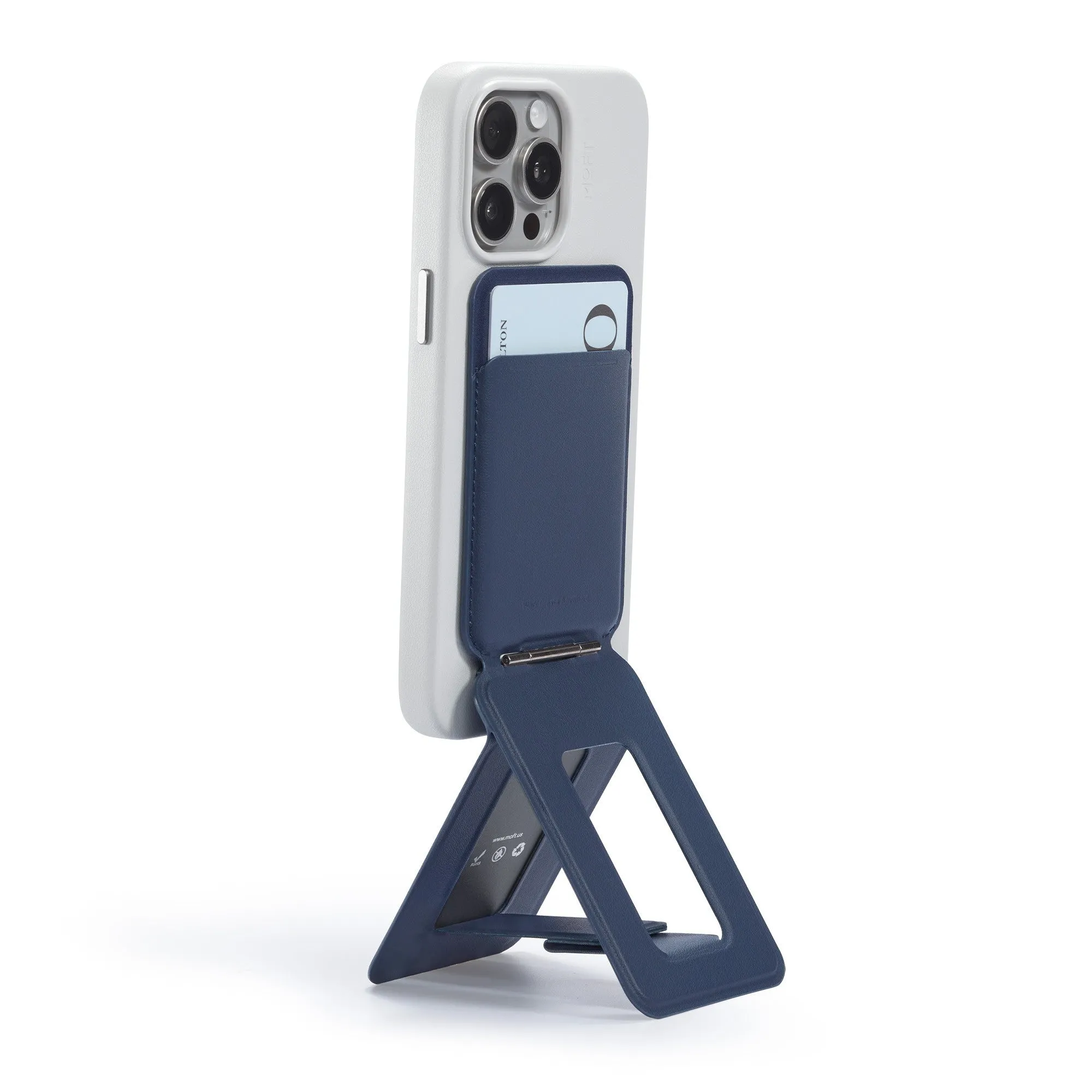 MOFT Snap Phone Tripod Stand   Wallet MagSafe - Navy Blue - 15-13691