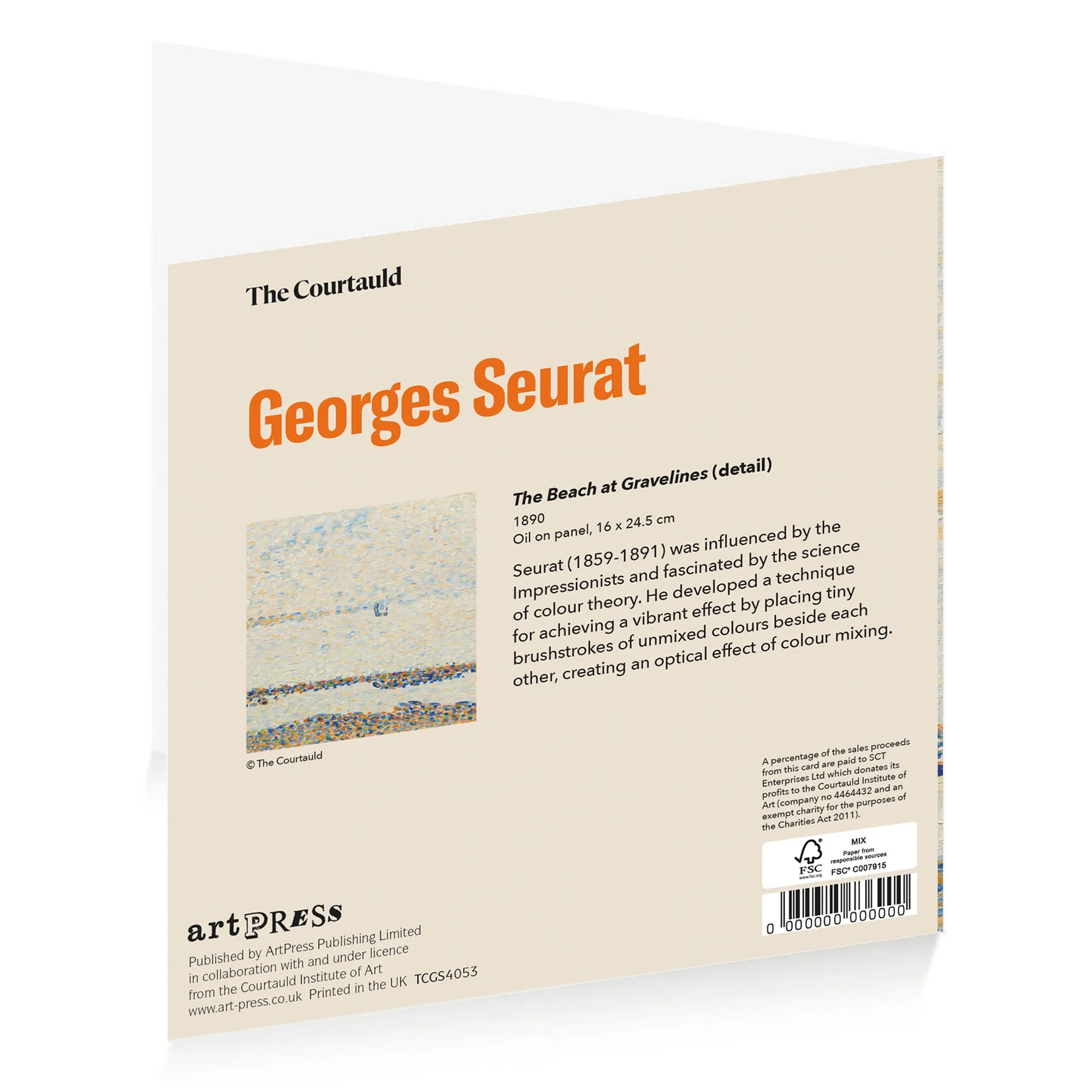 Notecard Wallet Georges Seurat The Bridge