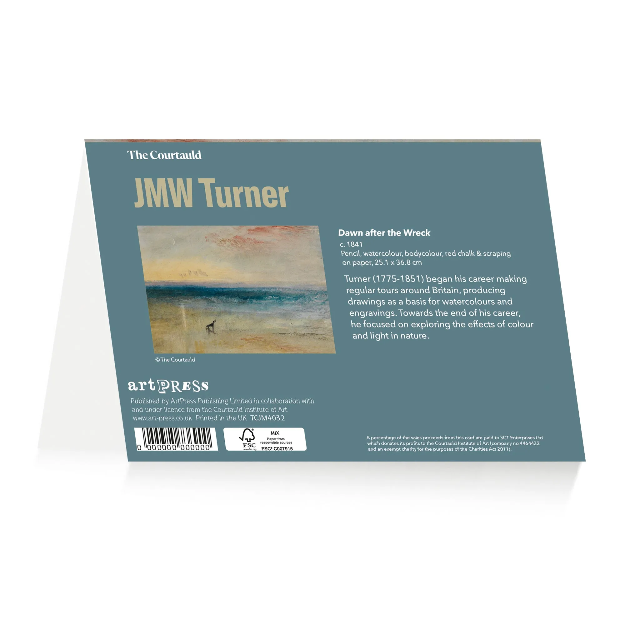 Notecard Wallet JMW Turner Dawn