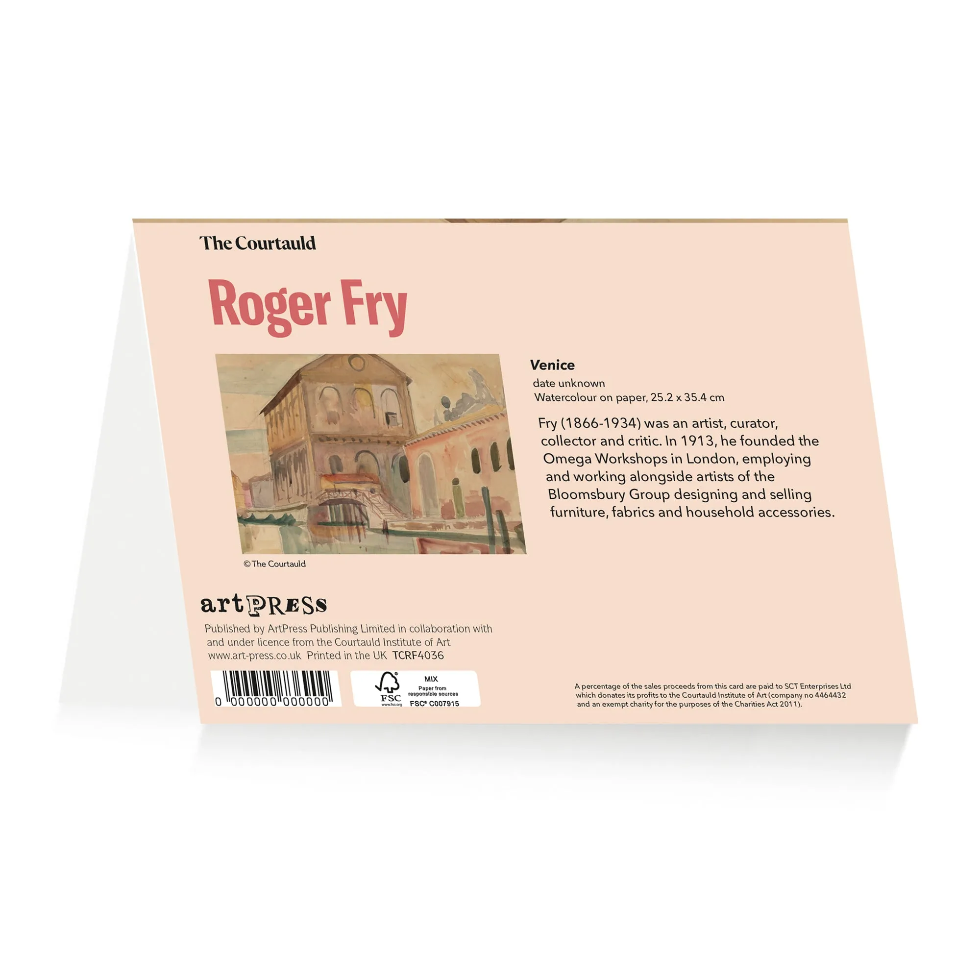 Notecard Wallet Roger Fry Venice