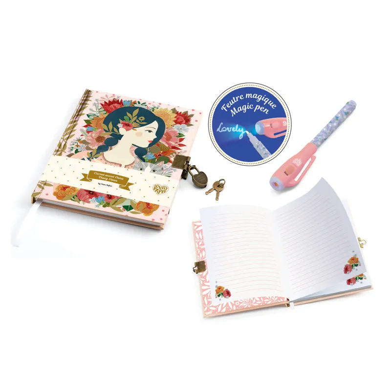 Oana Secret Notebook with Magic Pen, Djeco