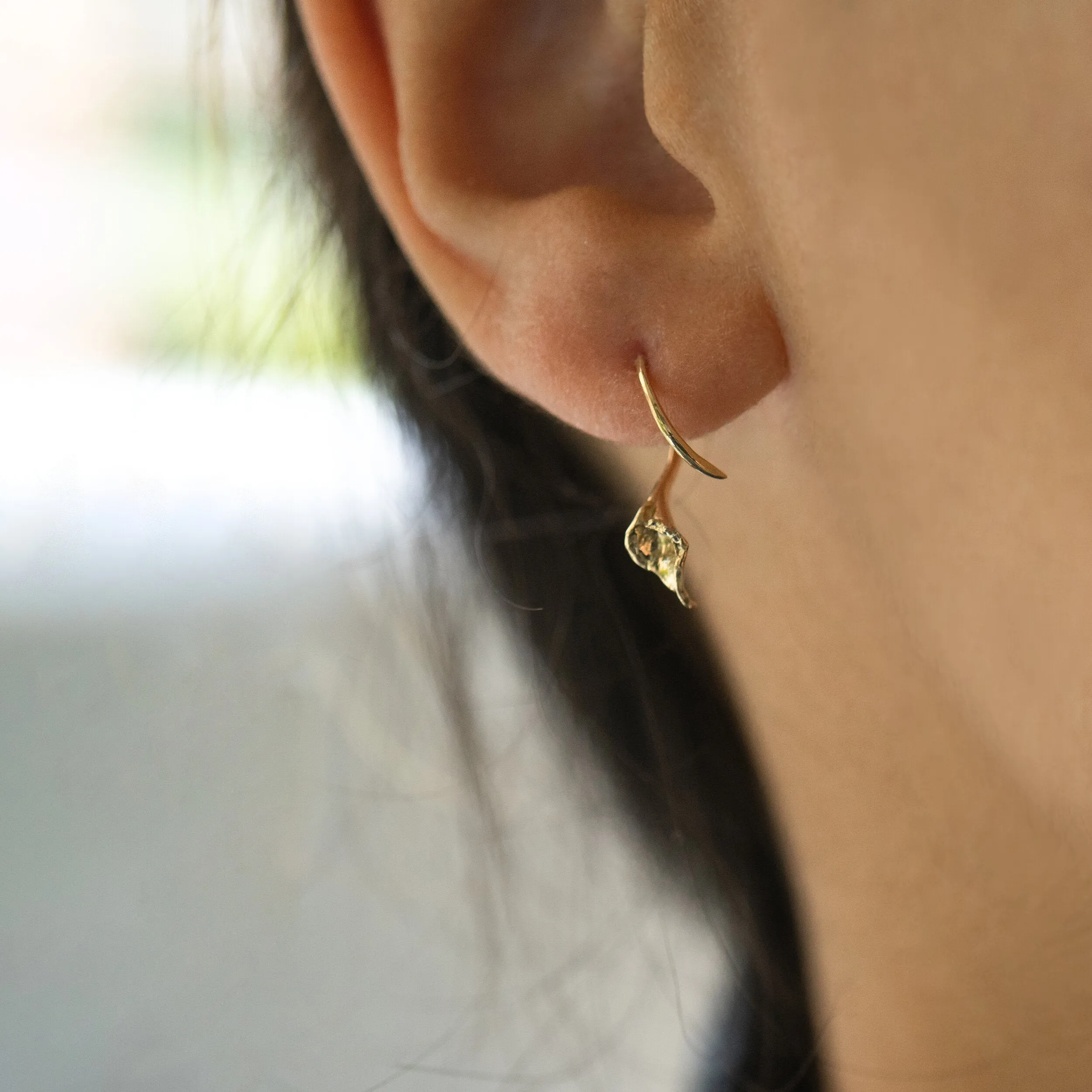 Pearl Calla Lily Earring