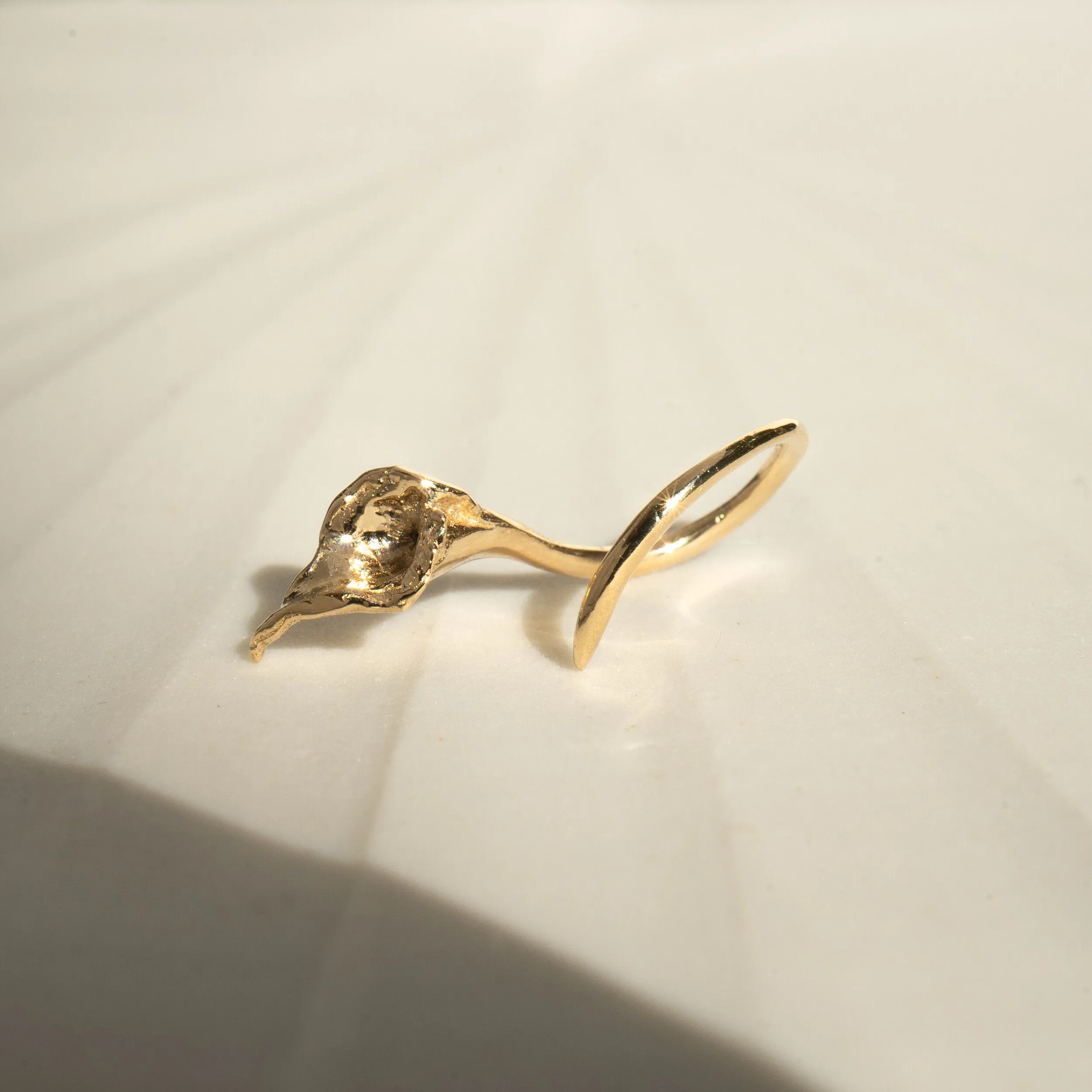 Pearl Calla Lily Earring