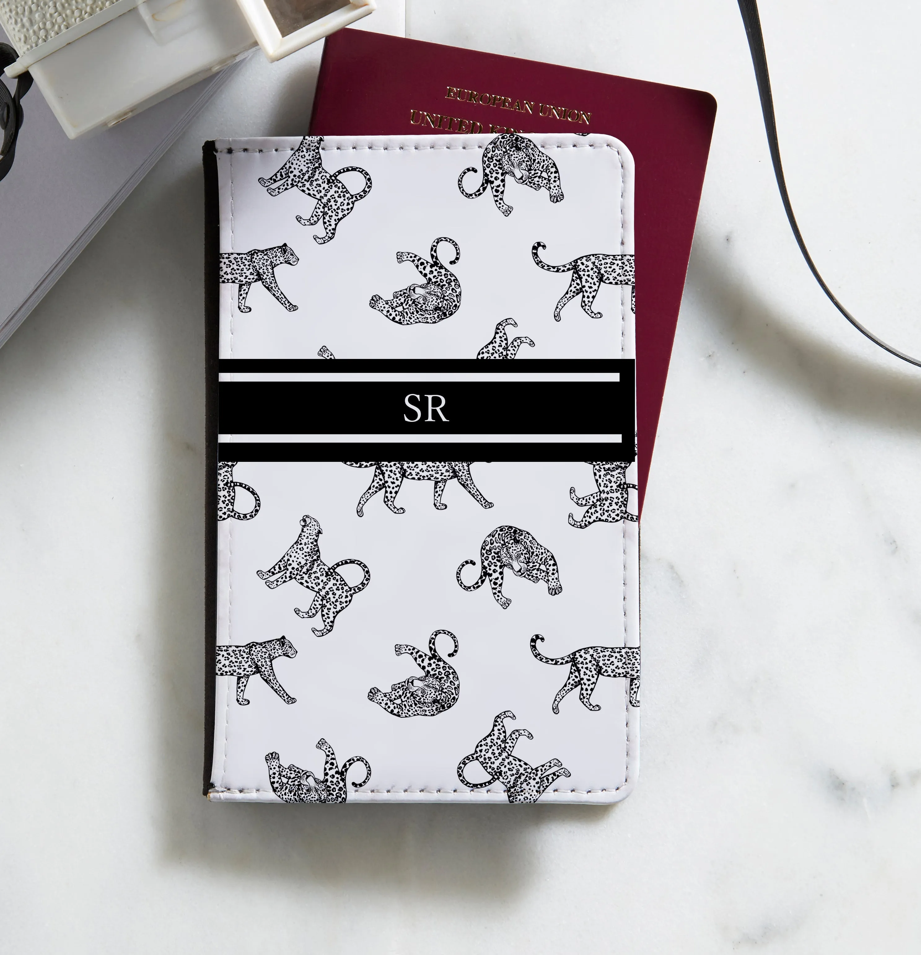 Personalised Passport Holder | Cheetah Print
