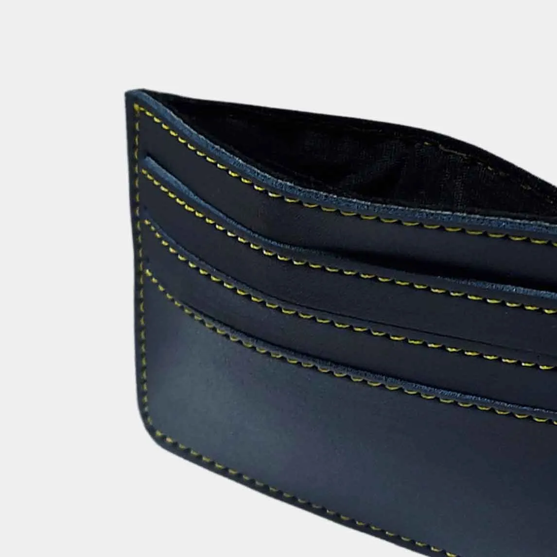 Personalised Visiting Card Holder for Men Black - Add Name